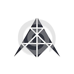 Arrow Up Logo Template Icon