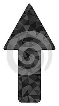 Arrow Up Polygonal Lowpoly Flat Icon