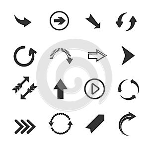 Arrow vector signs icons