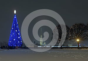 Arrow of wasilevsky islands in new year photo