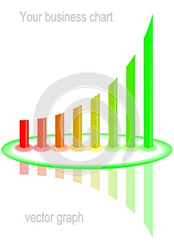 Arrowed business chart