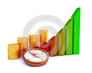 Arrowed business chart