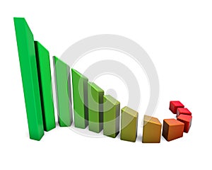 Arrowed business chart