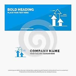 Arrows, Break, Breaking, Forward, Limits SOlid Icon Website Banner and Business Logo Template photo