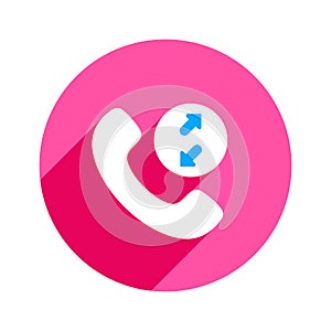 Arrows calls incoming outgoing phone telephone icon