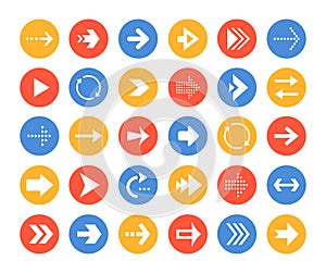 Arrows collection - set of navigational web elements