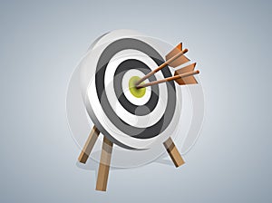 Arrows Hitting A Target