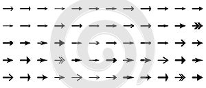 Arrows icon drawing element. Arrows set. Arrow icon. Arrow black colored. vector icon