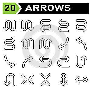 Arrows icon set include arrow, arrows, right, direction, arrow right, up, arrow up, down, arrow down, left, arrow left, transfer,