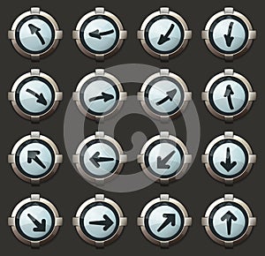 Arrows icons set