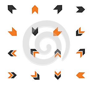 Arrows icons set