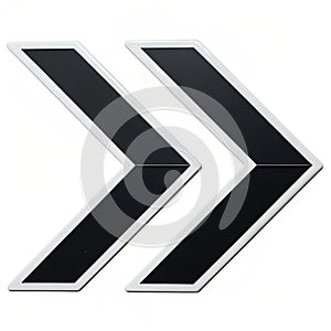 Arrows right pointer on white background