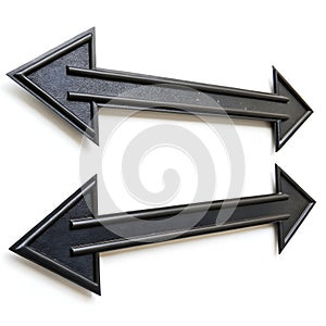 Arrows Right Pointer isolated on white background photo