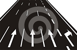 arrows on the Road(vector)