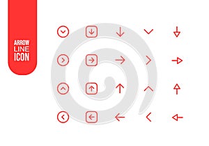 Arrows set of icons. Arrow icon. Arrow vector collection. Arrow. Cursor. Modern simple arrows. Vector illustration.