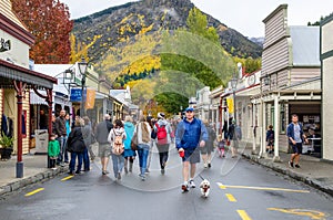 Arrowtown Autumn Festival on Buckingham Street.