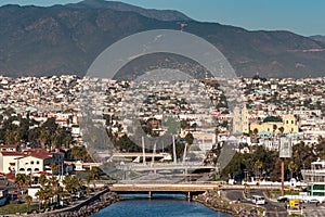 Arroyo Ensenada leads to Cathedral of Our Lady of Guadalupe in Ensenada, Mexico