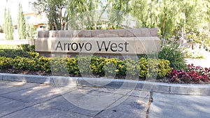 Arroyo West entrance Monument straight shot