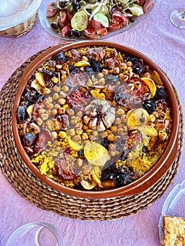 Arroz al horno valenciano, Spanish rice dish photo