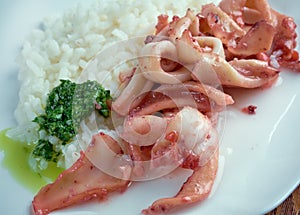 Arroz con calamares