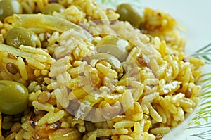 Arroz con gandules photo