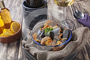 Arroz de marisco portugese paella seafood rustic rice summer dish