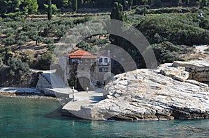 The Arsanas Konstamonitou (port building) of Konstamonitou Monastery is a monastery built on Mount Athos