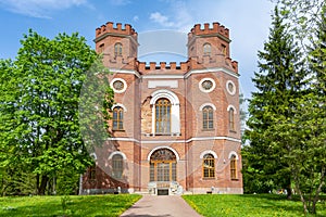 Arsenal Pavilion in Alexander park, Tsarskoe Selo Pushkin, St. Petersburg, Russia