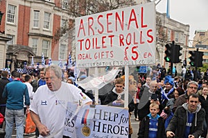 Arsenal toilet rolls