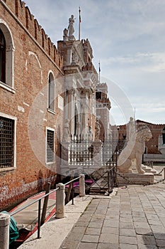 Arsenale, entrance, ship yard, Venice, Italy