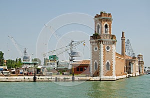 Arsenale from lagoon, Venice