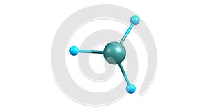 Arsine molecular structure isolated on white photo