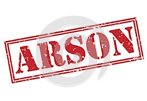 Arson red stamp