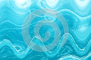 Art abstract background of blue waves