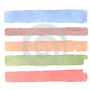 Art abstract brush lines painted watercolor textured background illustration. Design for headline, logo and sale banner