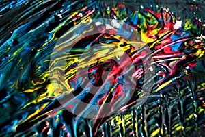 Art abstract colorful background wallpaper from oil painting photo