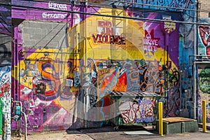 Art Alley in Rapid City, South Dakota, USA