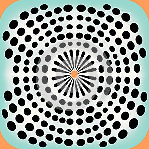 Art App With Stylized Op Art Image Of Dots