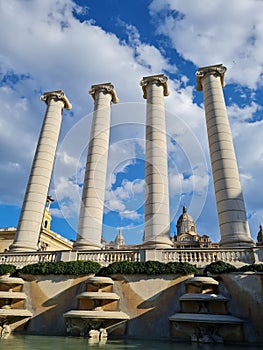 Las 4 columnas, Plaza EspaÃ±a, Barcelona, Spain photo