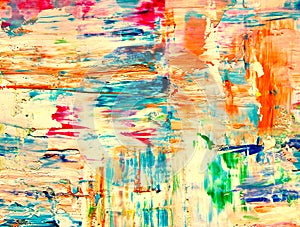 Art background with colorful  paint