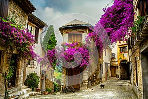 Art beautiful old town of Provence photo