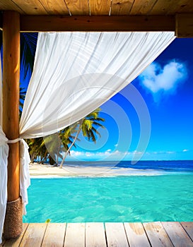 Art beautiful seaside