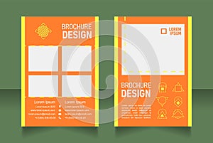 Art blank brochure design