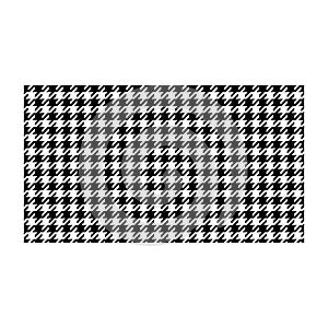 Classic Seamless Black and White Houndstooth Pattern