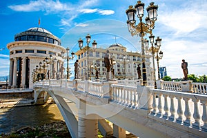 Art bridge in Skopje