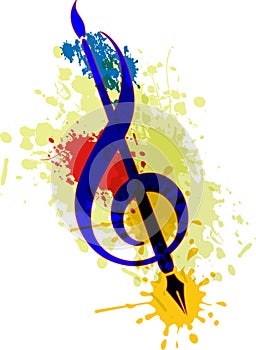 Art Brush and Music photo