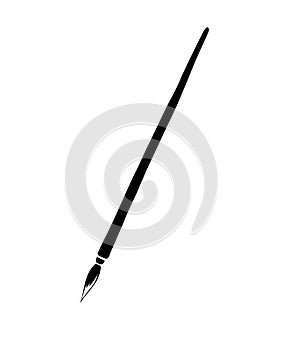 Art brush for painting icon. Drawing and creativity.