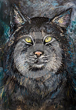 Art Cat portrait