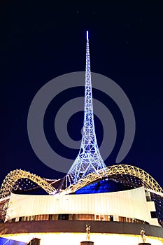 Arts Centre Melbourne cityscape