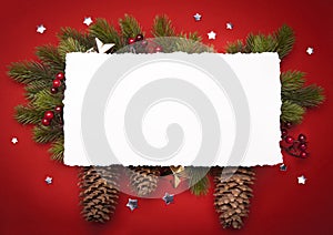 Art Christmas greeting card